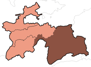 Горно-Бадахшанская автономная область на карте